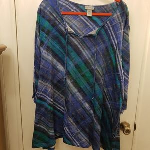 Catherines Plaid Pullover Top